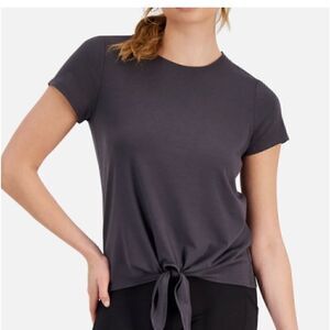 ID Ideology Women S Knot-Front T-Shirt, top
Charcoal X-Small